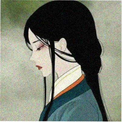动漫女生头像酷感银发冷灰胸像